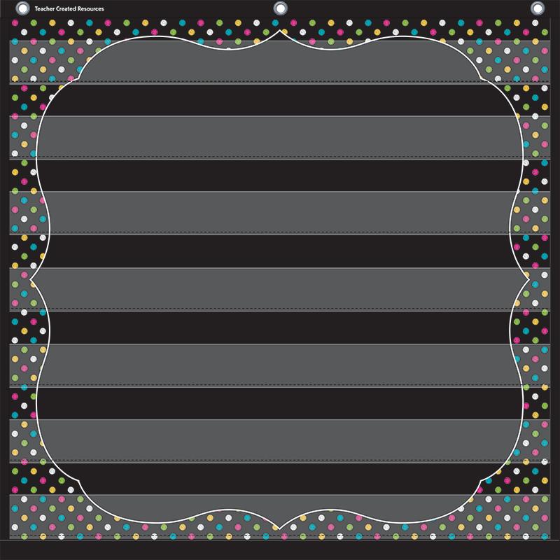 Teacher Created Resources Chalkboard Brights 7 Pocket Chart - Theme/Subject: Learning - Skill Learning: Chart