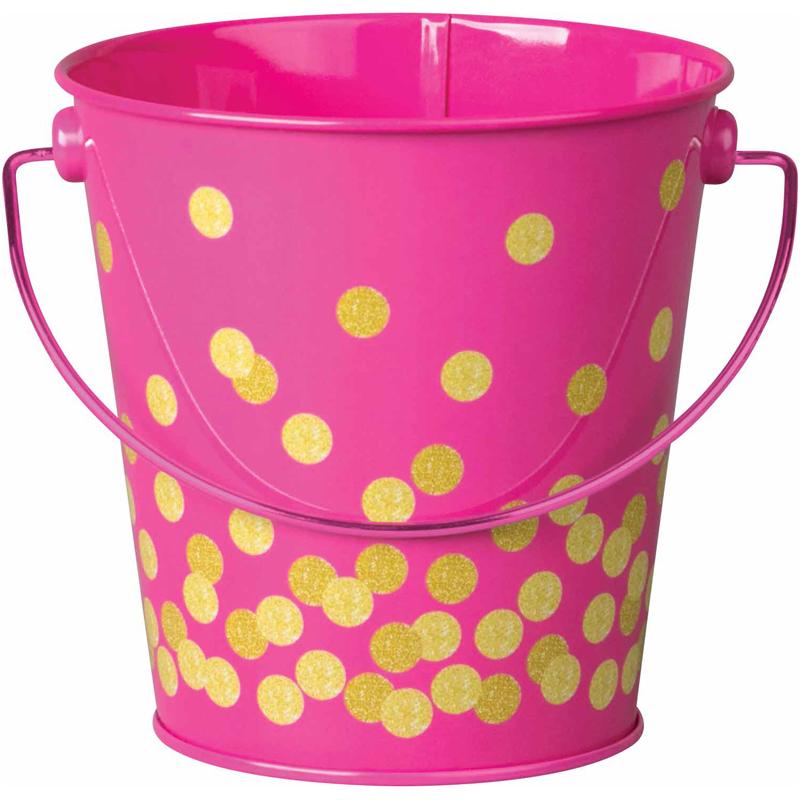 Pink Confetti Bucket