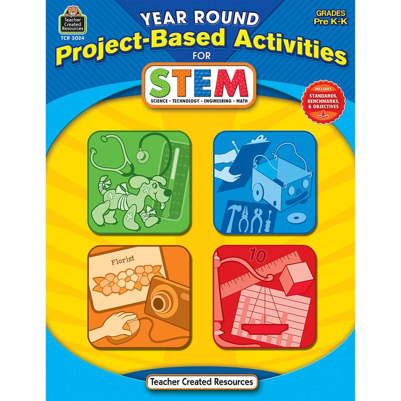  Teacher Created Resources Prek Project- Based Stem Book Printed Book - Teacher Created Resources Publication - Book - Grade Pre K- K