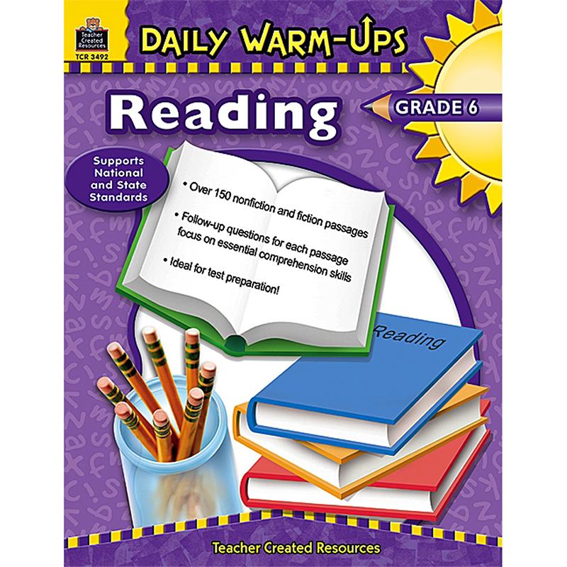 Teacher Created Resources Warm-up Grade 6 Reading Rook Printed Book - Softcover - Grade 6 - English