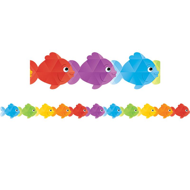 Colorful Fish Die-Cut Border Trim