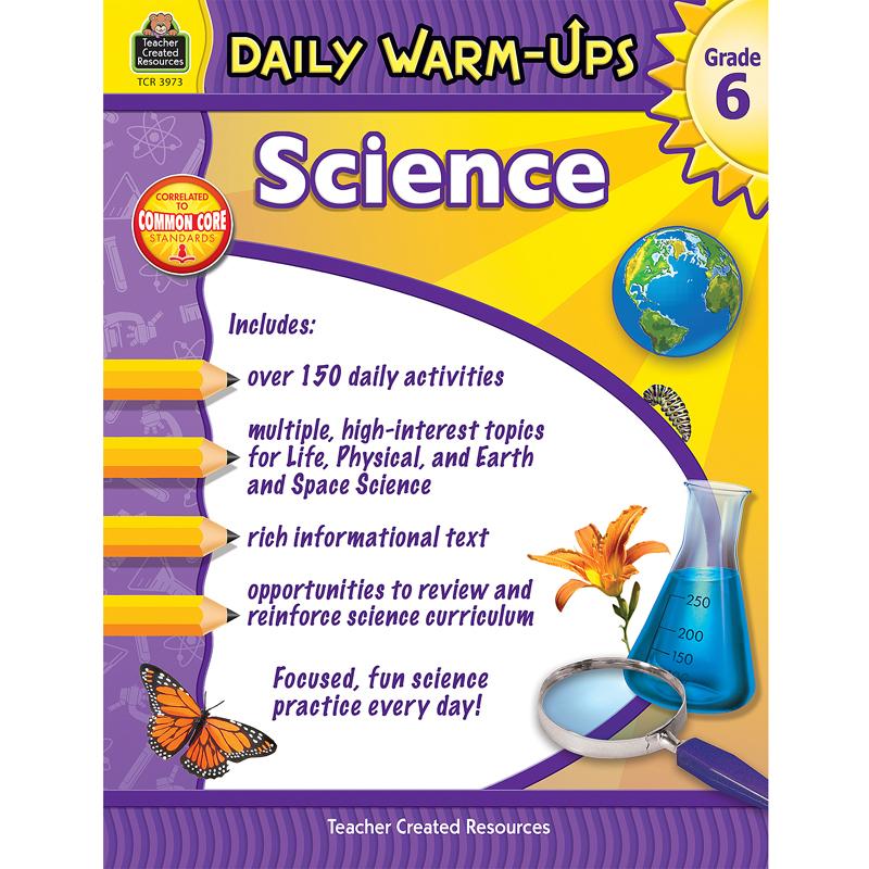  Daily Warm- Ups Science, Grade 6