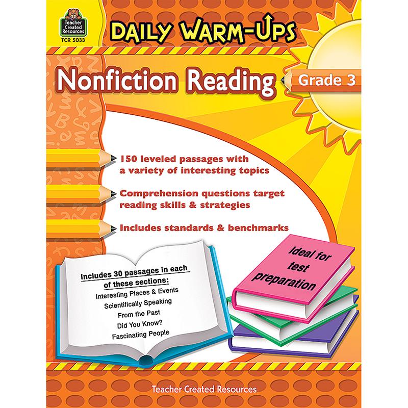  Daily Warm- Ups : Nonfiction Reading Book, Grade 3