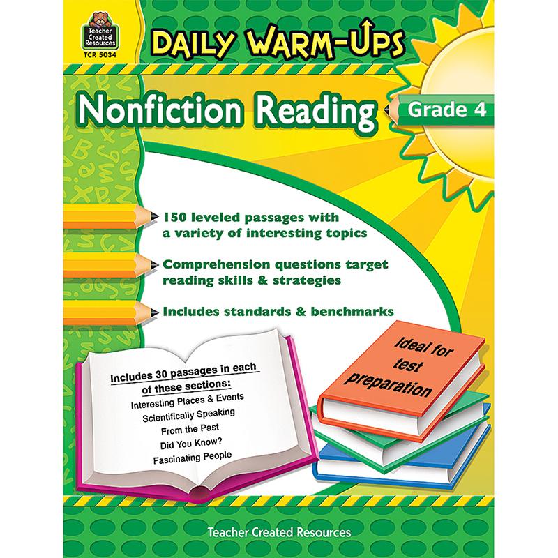 Daily Warm-Ups: Nonfiction Reading Book, Grade 4