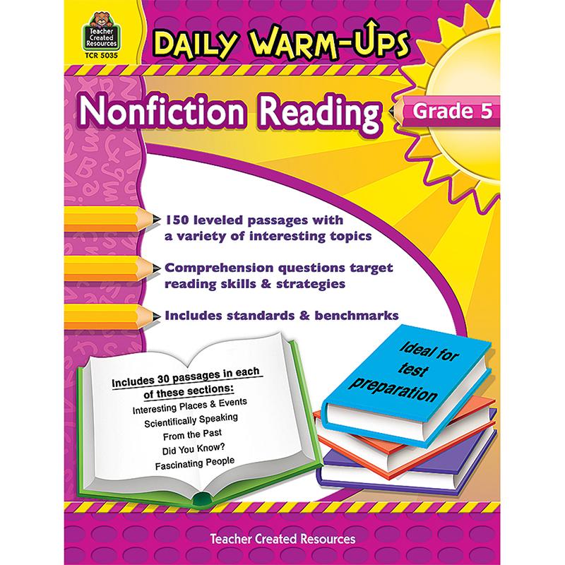 Daily Warm-Ups: Nonfiction Reading Book, Grade 5