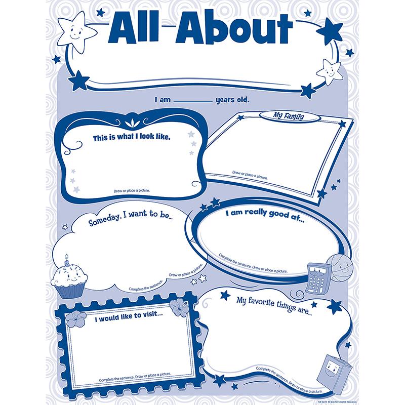 All About Me Poster Pack, Pack of 32