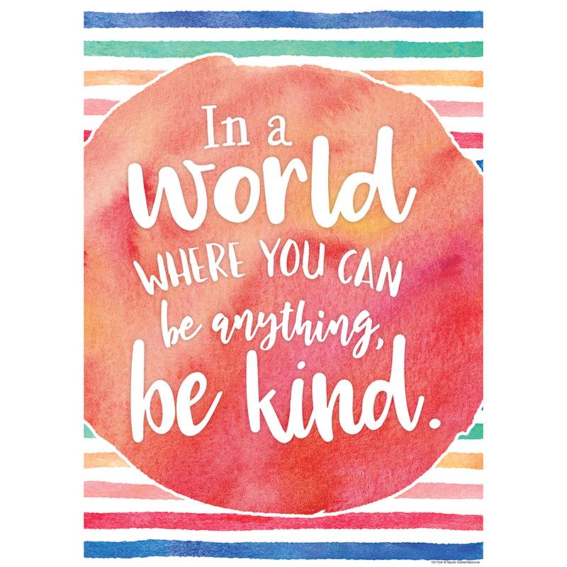 In a World Where You Can Be Anything, Be Kind Chart