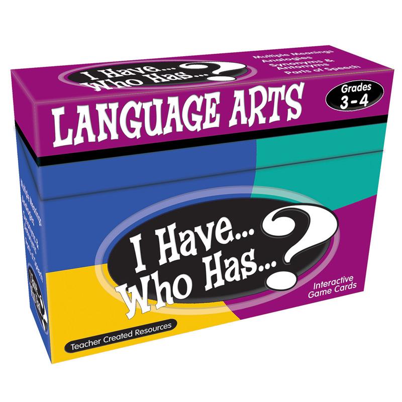 Teacher Created Resources Grade 3-4 I Have Language Arts Game - Educational