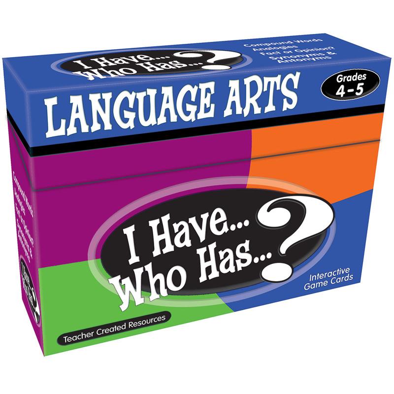 Teacher Created Resources 4&5 I Have Language Arts Game - Educational
