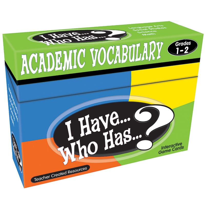 I Have, Who Has Academic Vocabulary Game, Grade 1-2