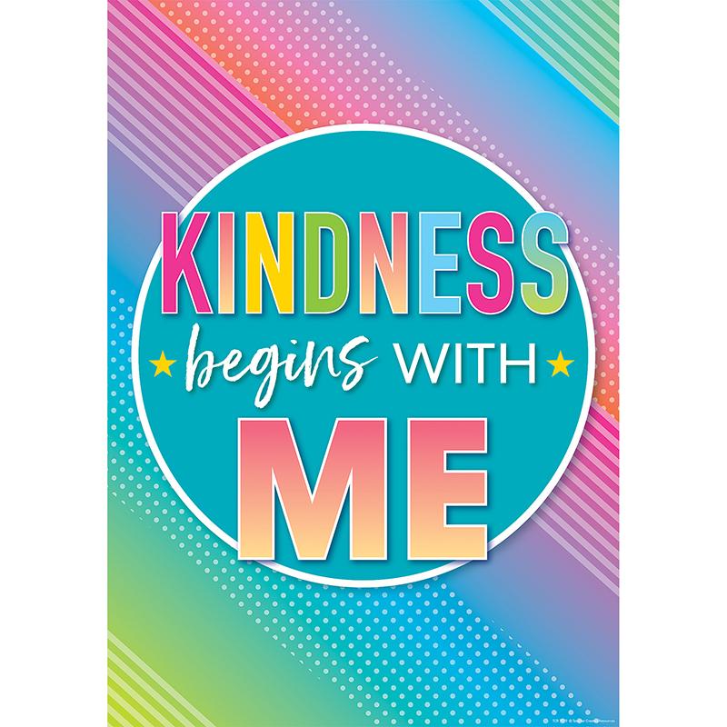 Colorful Vibes Kindness Begins With Me Poster