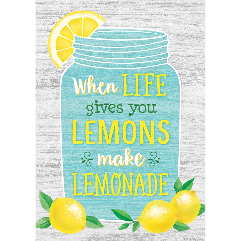  When Life Gives You Lemons Make Lemonade Positive Poster