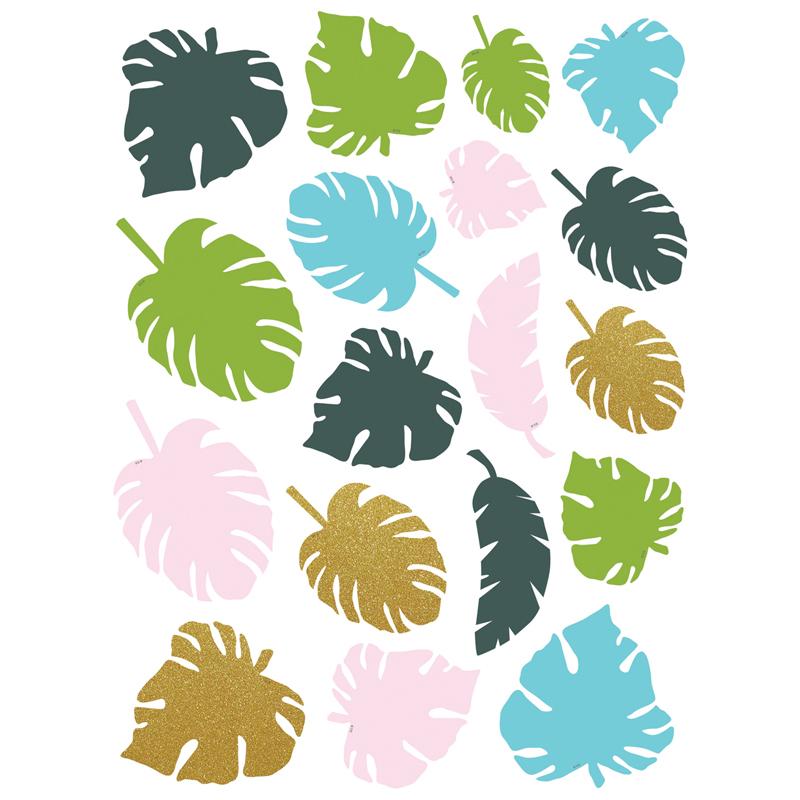 Tropical Palm Leaves Accents Assorted Sizes, Pack of 45