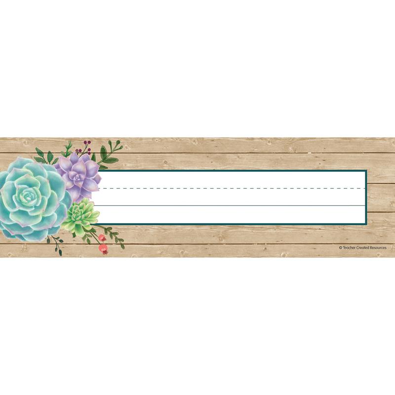 Rustic Bloom Name Plates, pack of 36