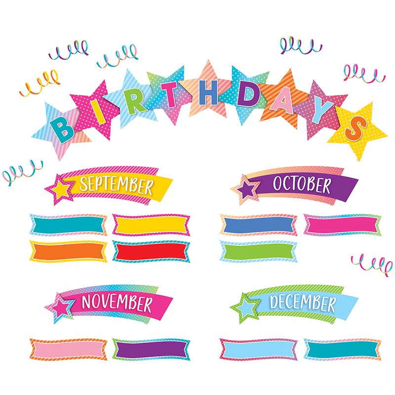 Colorful Vibes Happy Birthday Mini Bulletin Board Set