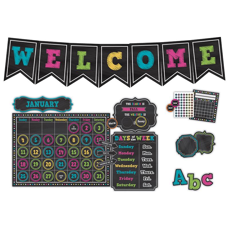 Teacher Created Resources Chalk Brights Accents Brd Set - Durable, Damage Resistant - 0.50