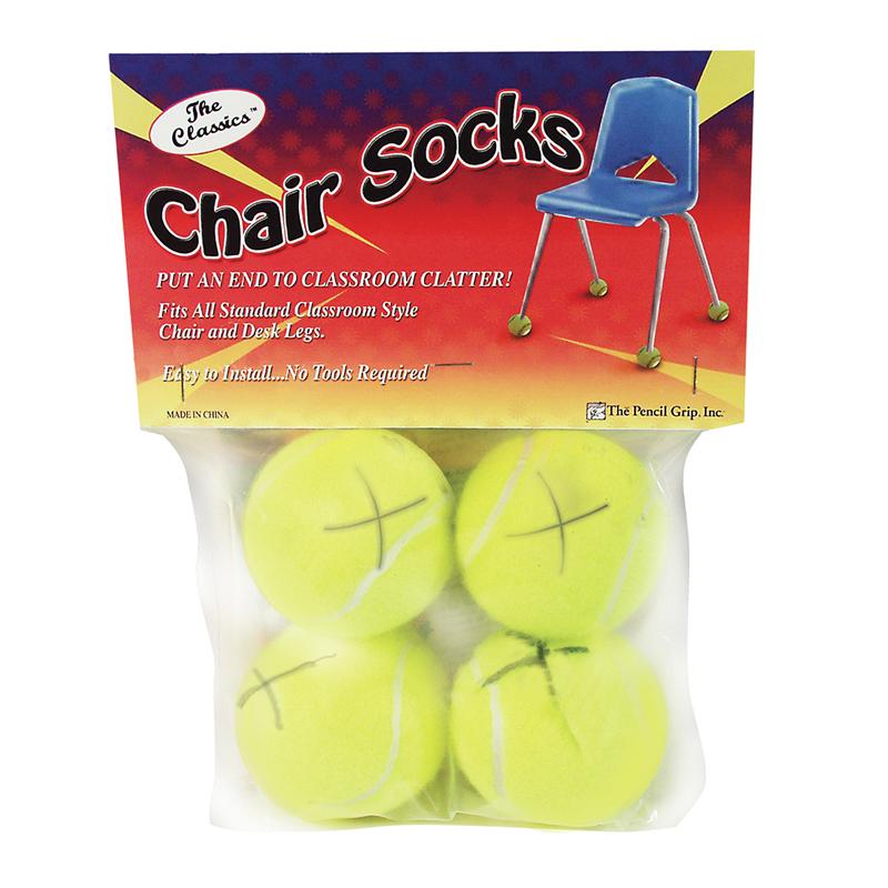  The Pencil Grip Chair Socks - Yellow - 4/Pack