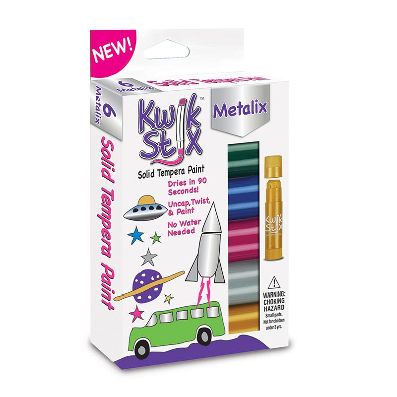 Kwik Stix Solid Paint Metallic Colors 6ct