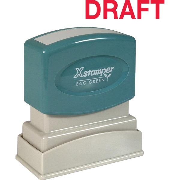 Xstamper DRAFT Stamp - Message Stamp - 