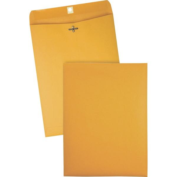 Quality Park Gummed Kraft Clasp Envelopes - Clasp - #90 - 9