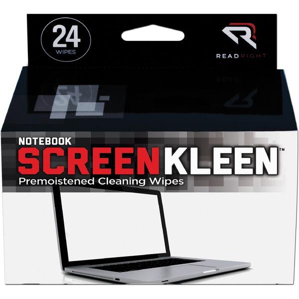 Read Right Notebook ScreenKleen - For Display Screen - Lint-free - 24 / Box