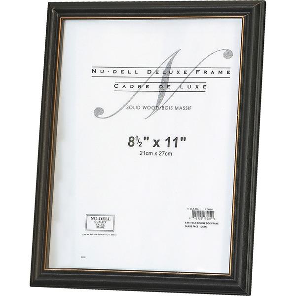 NuDell Deluxe Wall Mount Document Frames - Holds 8.50