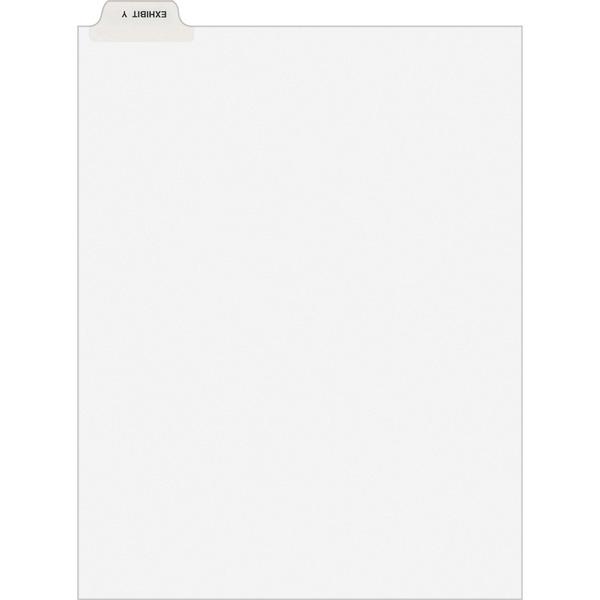 Avery® Individual Legal Dividers - Avery Style - Unpunched - 25 x Divider(s) - 25 Printed Bottom Tab(s) - Character - Exhibit Y - 1 Tab(s)/Set - 8.5