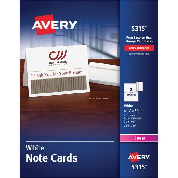 Avery® Laser Print Greeting Card - 4 1/4