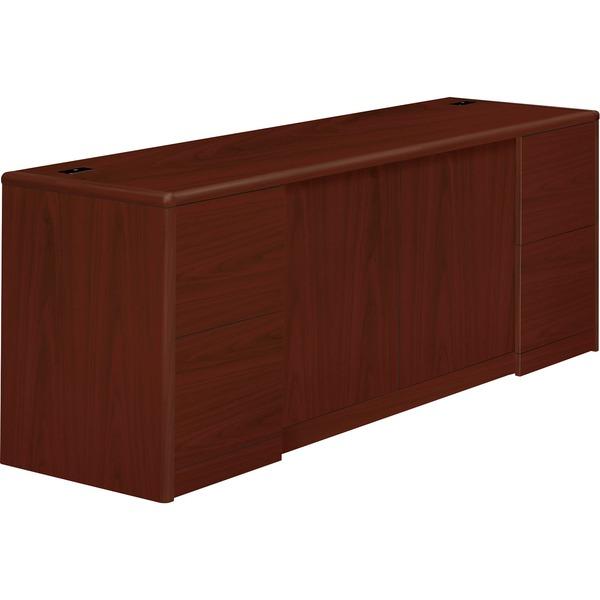 HON 10700 Series Double Ped Credenza - 4-Drawer - 72