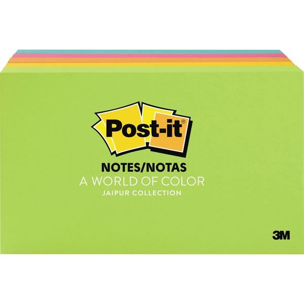 Post-it® Notes Original Notepads - Jaipur Color Collection - 500 - 3