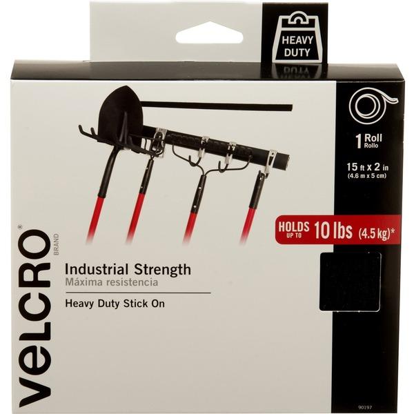 VELCRO Brand Industrial Strength 15ft x 2in Roll. Black - 15 ft Length x 2
