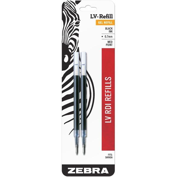 Zebra Pen 870 Medium Point Gel Ink Pen Refills - Medium Point - Black Ink - Scratch-free - 1 Pack