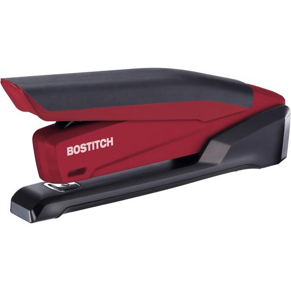 Bostitch InPower 20 Spring-Powered Desktop Stapler - 20 Sheets Capacity - 210 Staple Capacity - Full Strip - Red