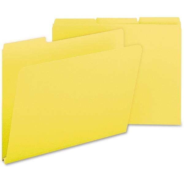 Smead 1/3 Cut Colored Pressboard Tab Folders - Letter - 8 1/2