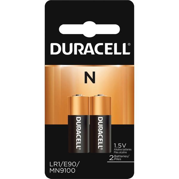 Duracell Security Alkaline 12V Photo N Battery - MN9100 - For Camera - N - 1.5 V DC - Alkaline - 2 / Pack