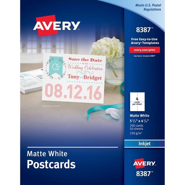 Avery® Inkjet Print Invitation Card - 5 1/2