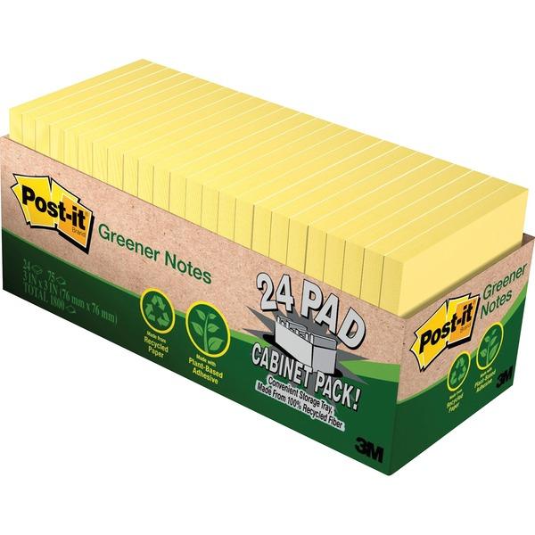 Post-it® Greener Notes Cabinet Pack - 1800 - 3