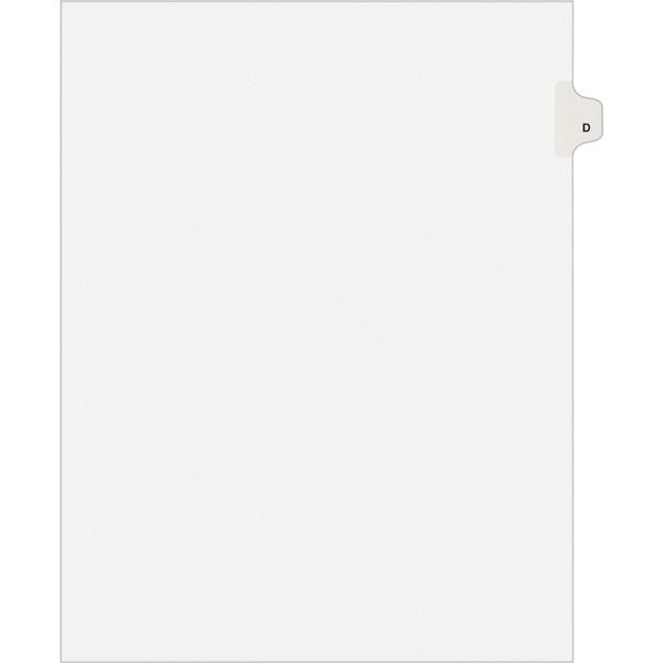 Avery® Individual Legal Exhibit Dividers - Avery Style - 25 x Divider(s) - Printed Tab(s) - Character - D - 1 Tab(s)/Set - 8.5