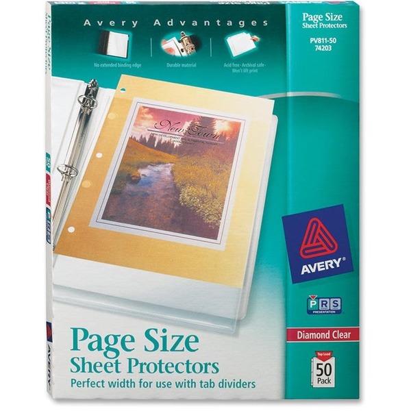  Avery & Reg ; Page Size Sheet Protectors - 1 X Sheet Capacity - For Letter 8 1/2 