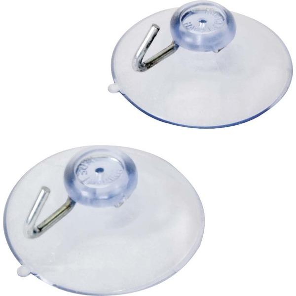 Acco Suction Cups with Hooks - 4 lb (1.81 kg) Capacity - for Glass, Sign - 2 / Pack