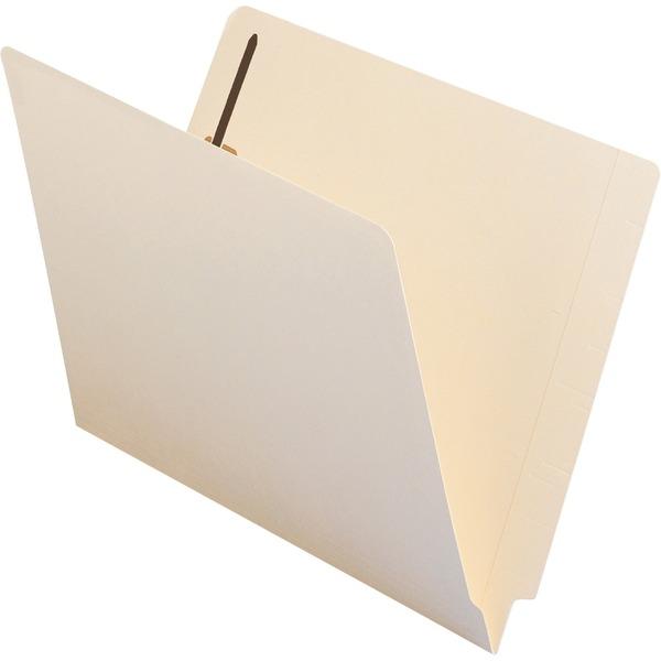  Smead 100 % Recycled End Tab Fastener Folder With Shelf- Master Reinforced Tab - Letter - 8 1/2 