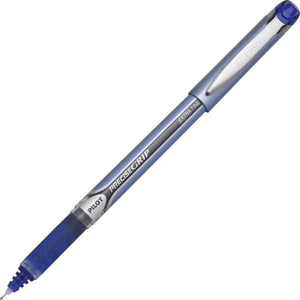 Pilot Precise Grip Extra-Fine Capped Rolling Ball Pens - Extra Fine Pen Point - 0.5 mm Pen Point Size - Blue - Blue Barrel - 1 Each