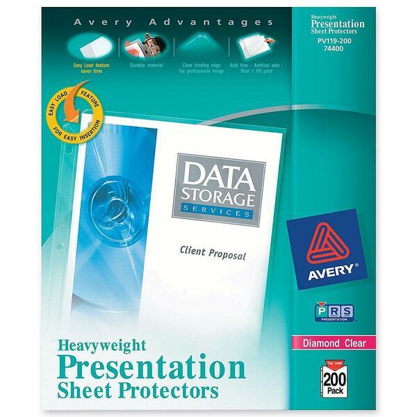  Avery & Reg ; Heavyweight Sheet Protectors - For Letter 8 1/2 