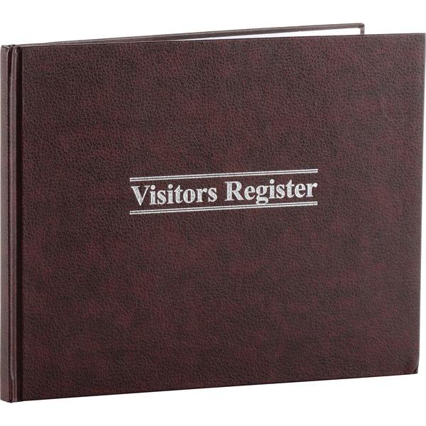 Wilson Jones Visitors Register Book - 56 Sheet(s) - Letter - 8 1/4