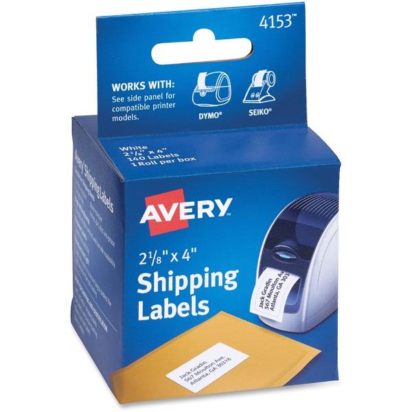 Avery® Thermal Roll Labels -1 Roll - Permanent Adhesive - 4