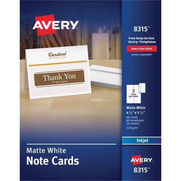 Avery® Inkjet Print Greeting Card - 5 1/2