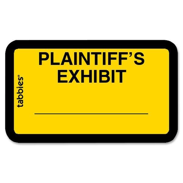 Tabbies Plaintiff's Exhibit Legal File Labels - 1 5/8