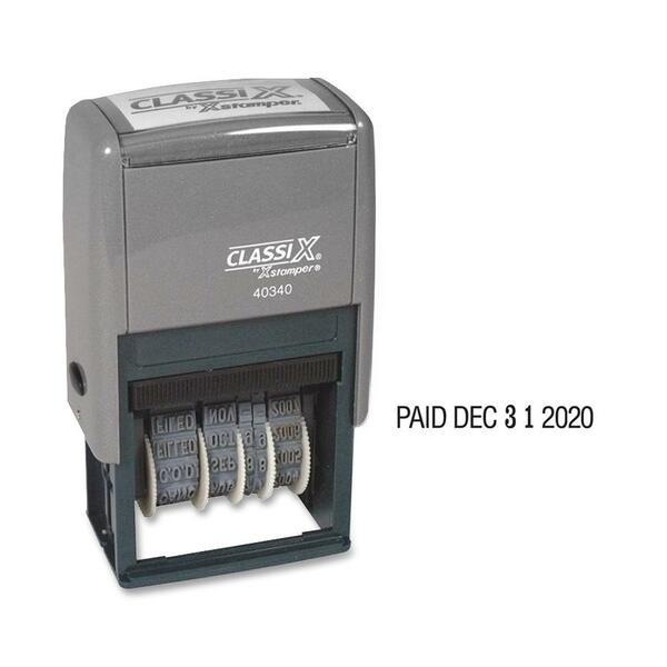 Xstamper Self-Inking Micro Message Dater - Message/Date Stamp - 