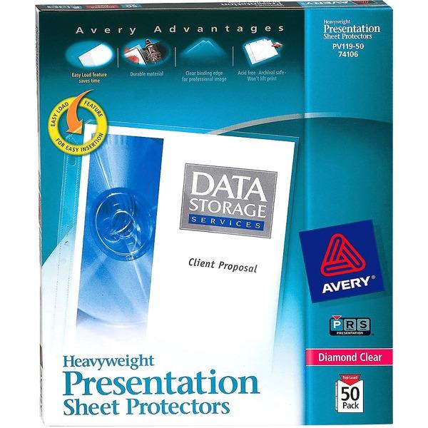 Avery® Heavyweight Sheet Protectors - For Letter 8 1/2