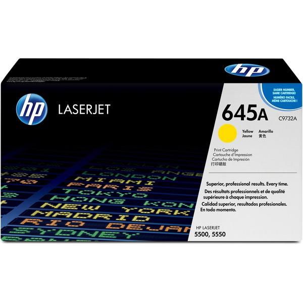 HP 645A (C9732A) Original Toner Cartridge - Single Pack - Laser - 12000 Pages - Yellow - 1 Each